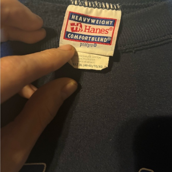 Vintage American Eagle Crewneck Sweatshirt Hanes Heavyweight Size XL - Picture 4 of 5